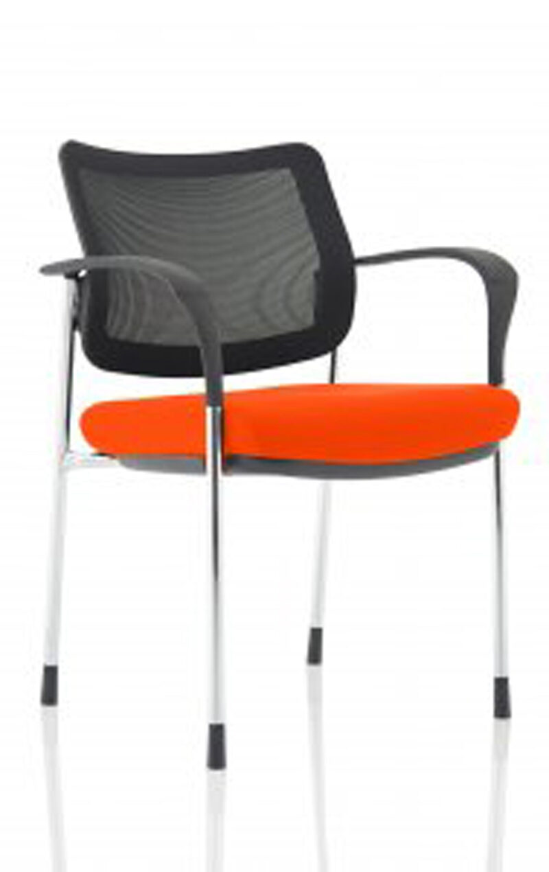 Scout Deluxe Medium Back Stacking Visitor Office Chair with Arms - Image 54