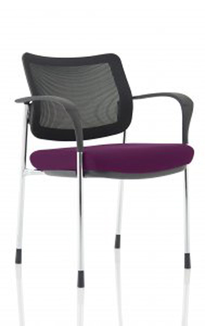 Scout Deluxe Medium Back Stacking Visitor Office Chair with Arms - Image 55