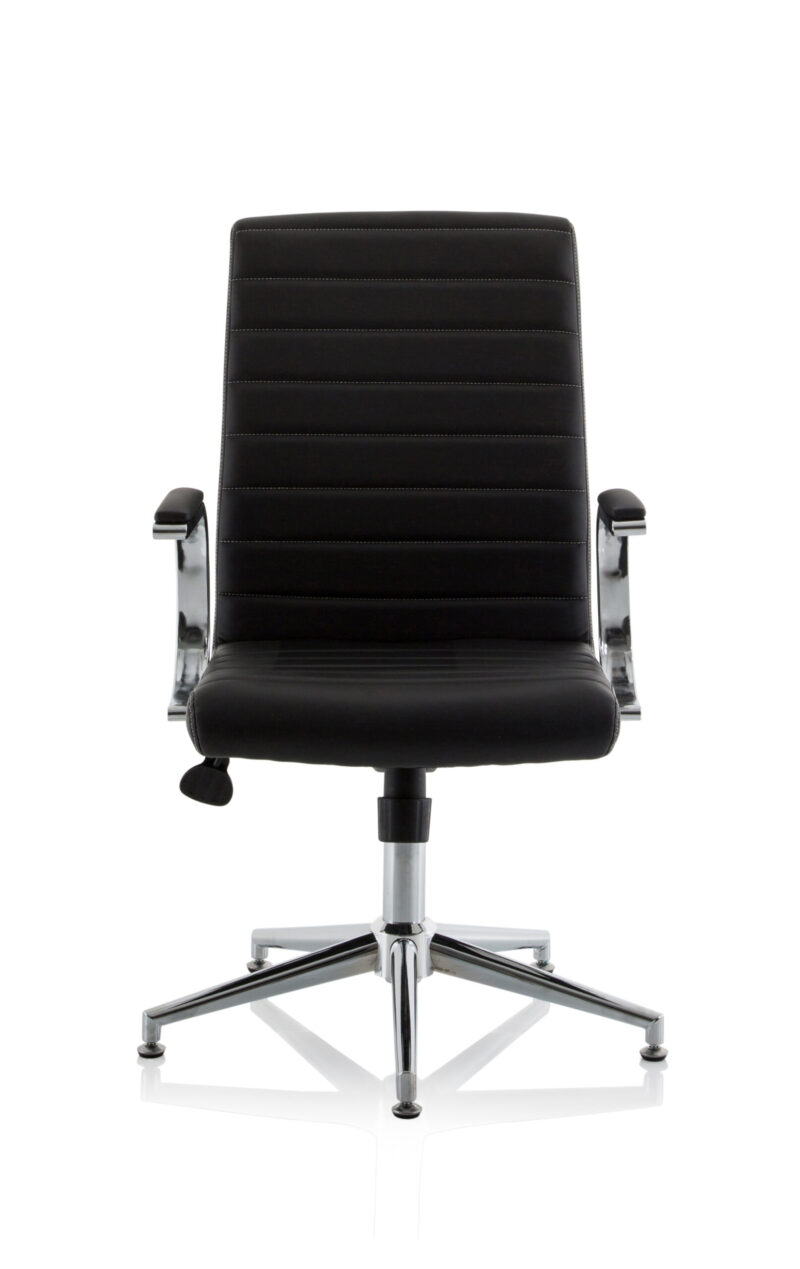 Fold Medium Back Leather Executive Office Chair with Arms - Image 35