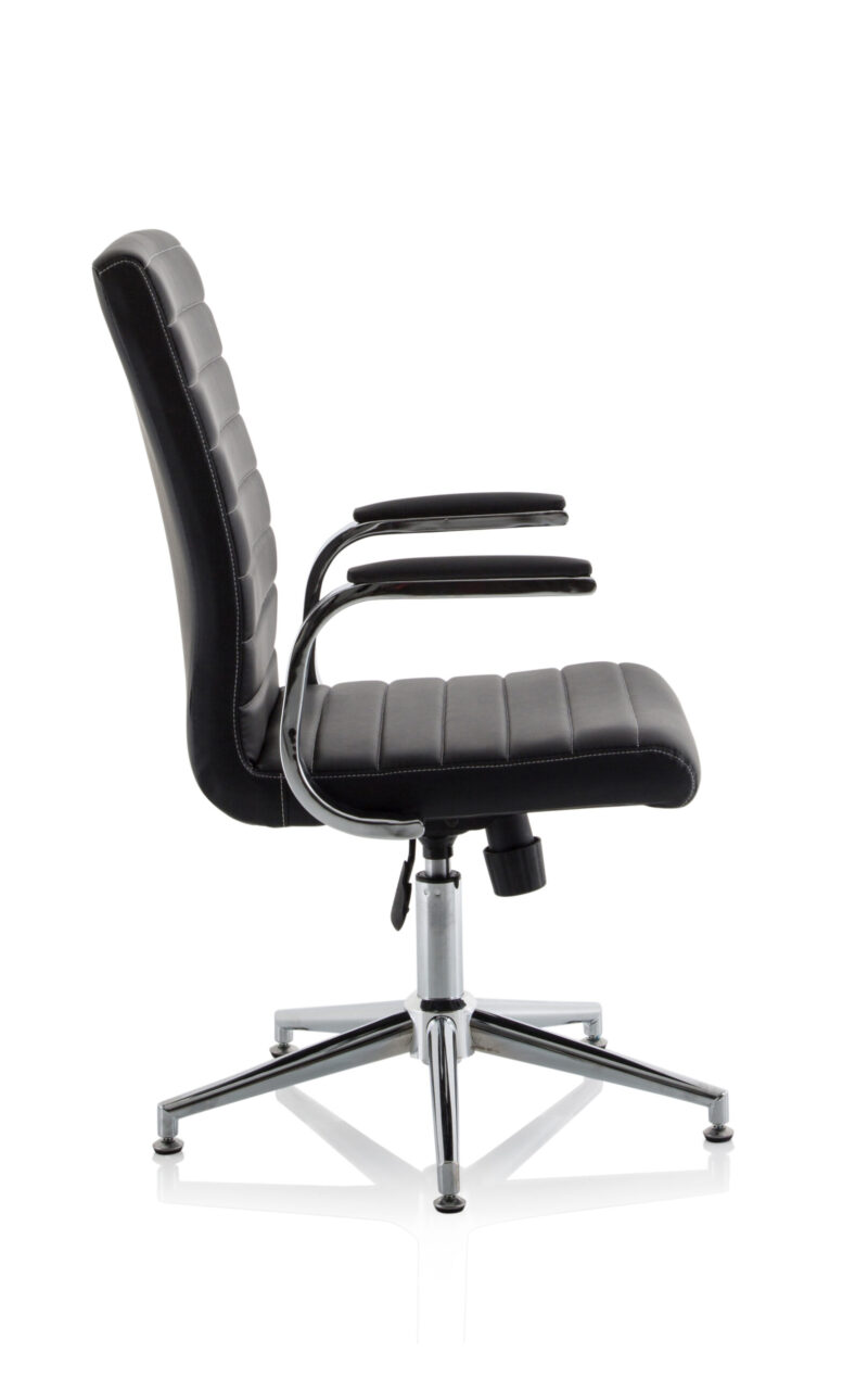 Fold Medium Back Leather Executive Office Chair with Arms - Image 41