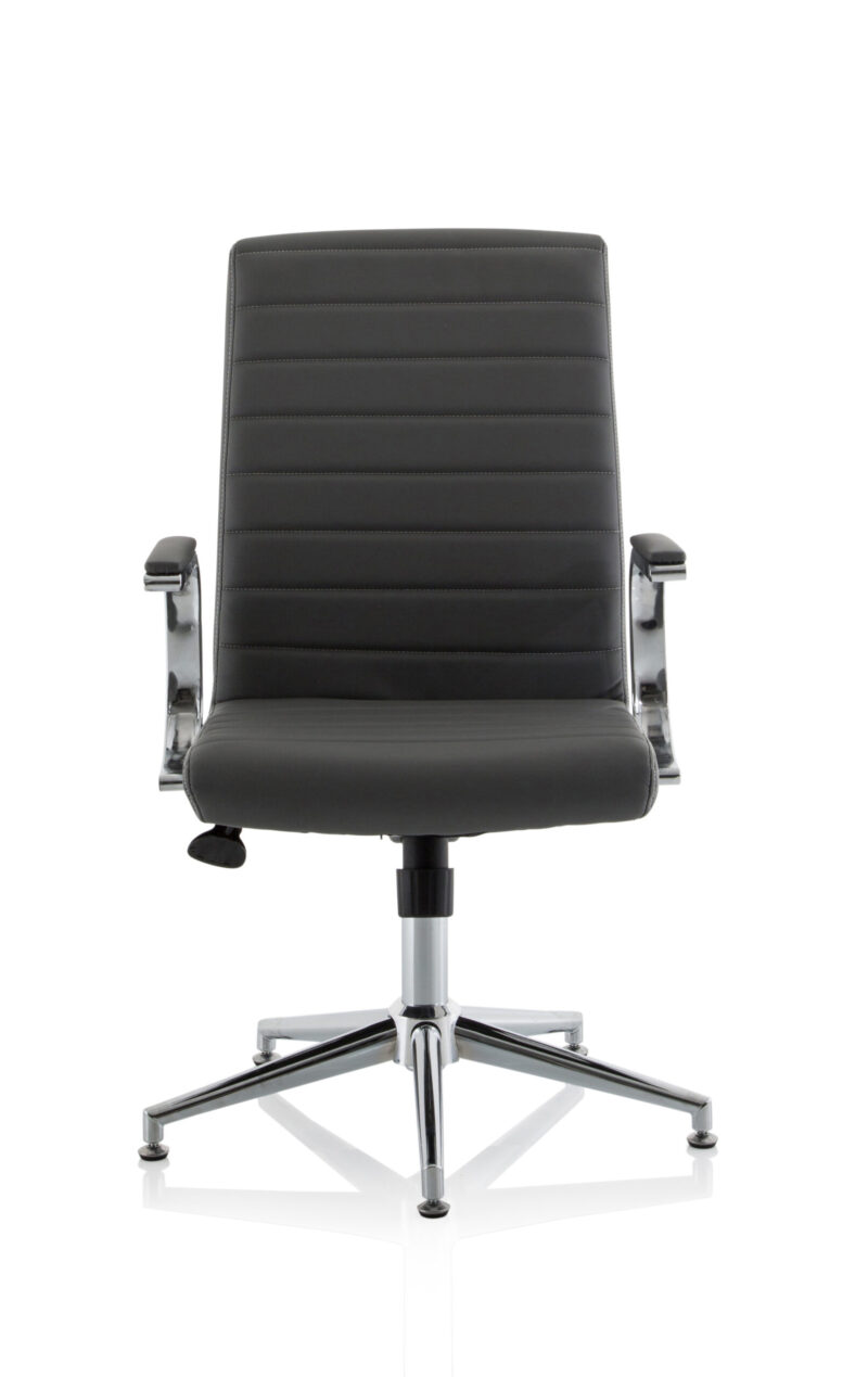 Fold Medium Back Leather Executive Office Chair with Arms - Image 45