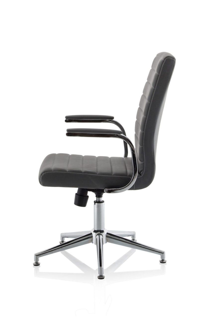 Fold Medium Back Leather Executive Office Chair with Arms - Image 47