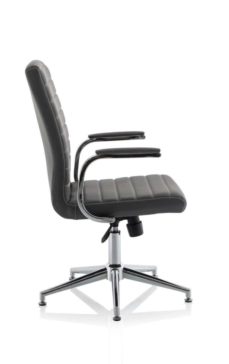 Fold Medium Back Leather Executive Office Chair with Arms - Image 51