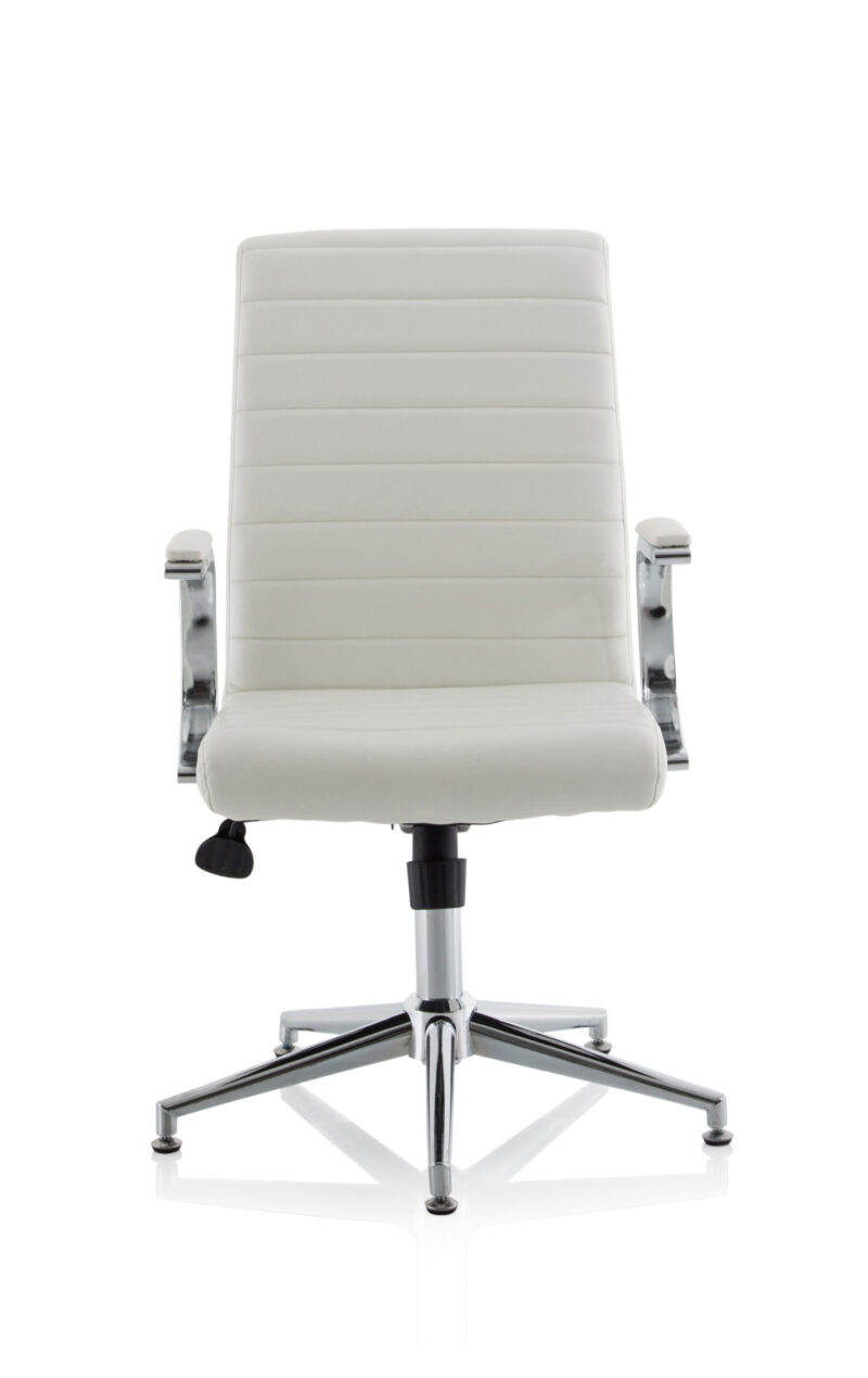 Fold Medium Back Leather Executive Office Chair with Arms - Image 21