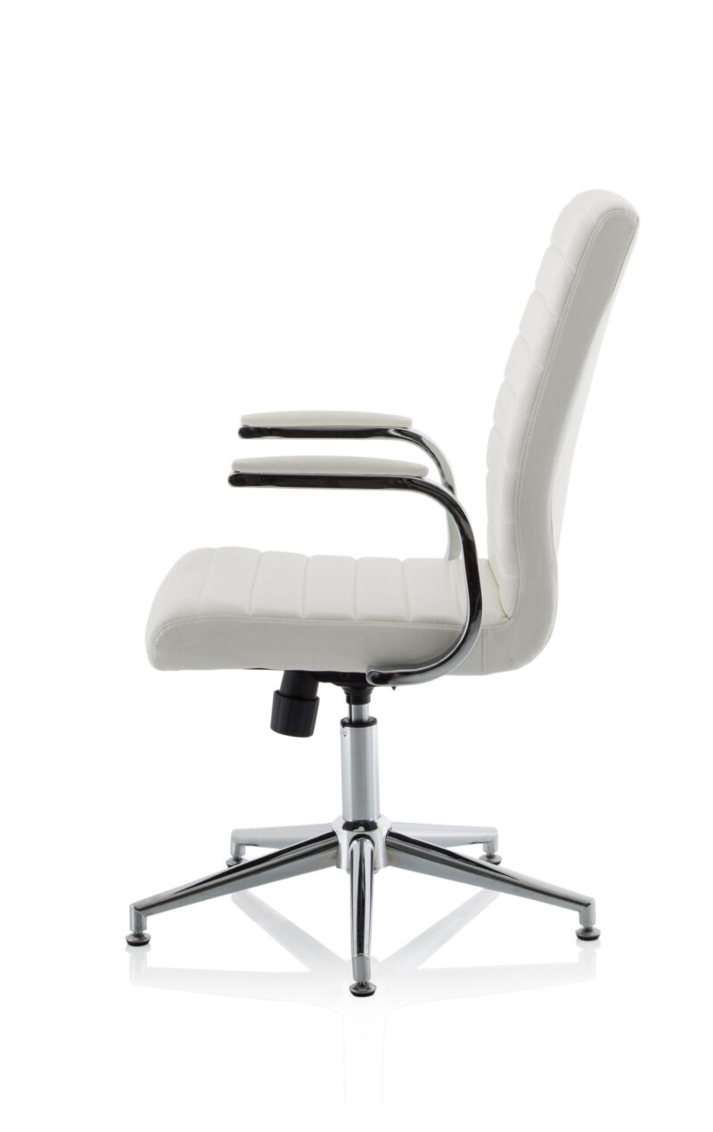 Fold Medium Back Leather Executive Office Chair with Arms - Image 23
