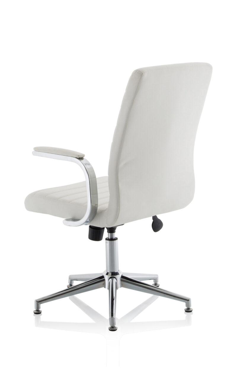 Fold Medium Back Leather Executive Office Chair with Arms - Image 24