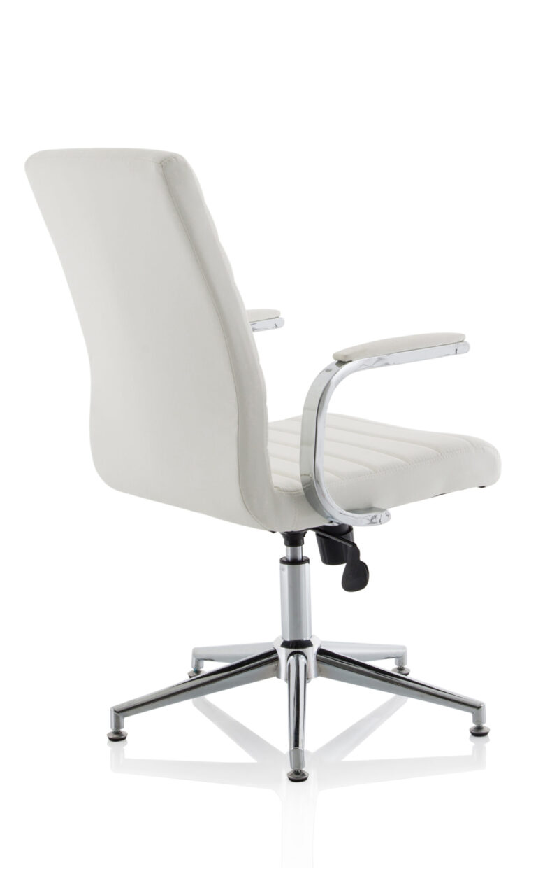 Fold Medium Back Leather Executive Office Chair with Arms - Image 26