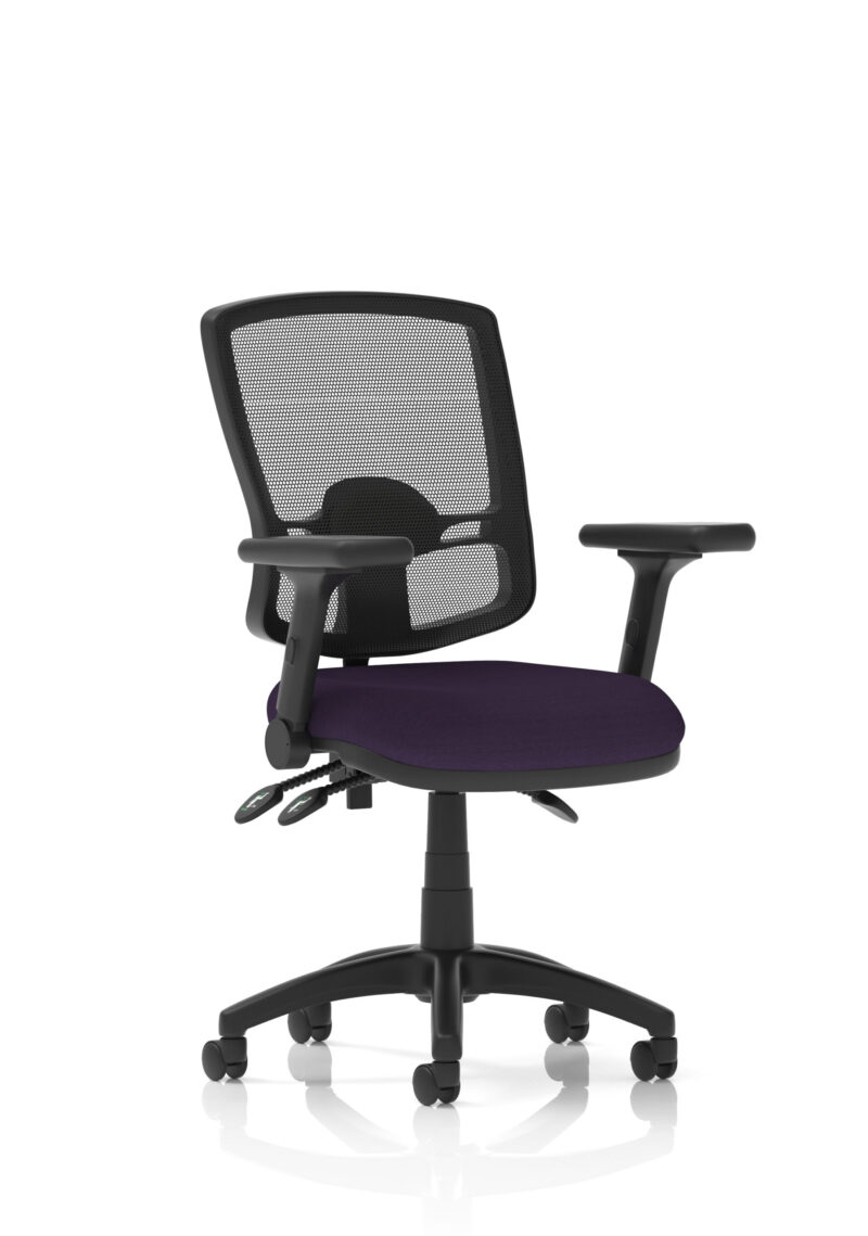 Slide Plus III Deluxe Medium Mesh Back Task Operator Office Chair - Image 55