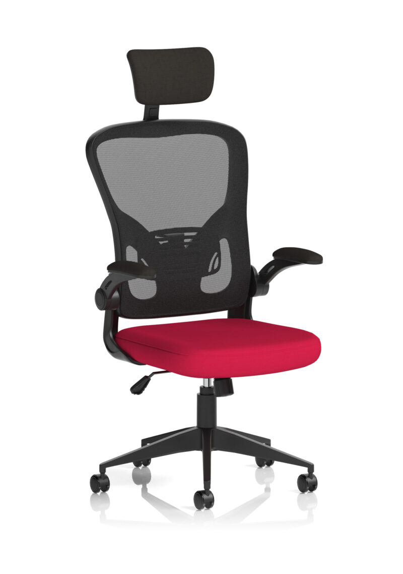 Pulse Executive Mesh Chair With Folding Arms - Image 9