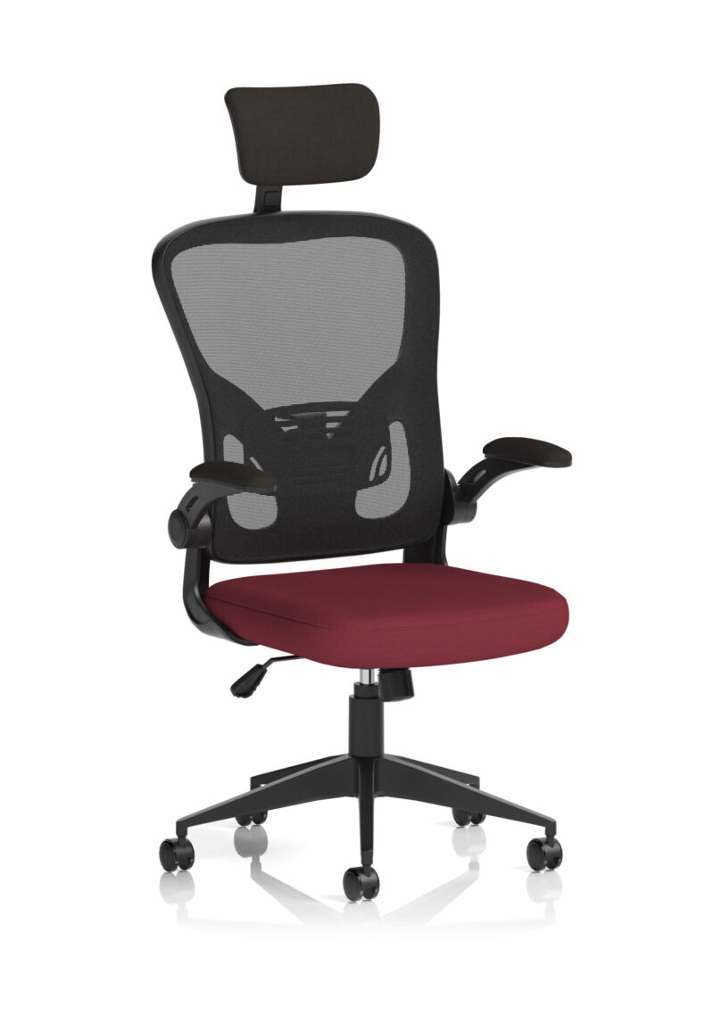 Pulse Executive Mesh Chair With Folding Arms - Image 10