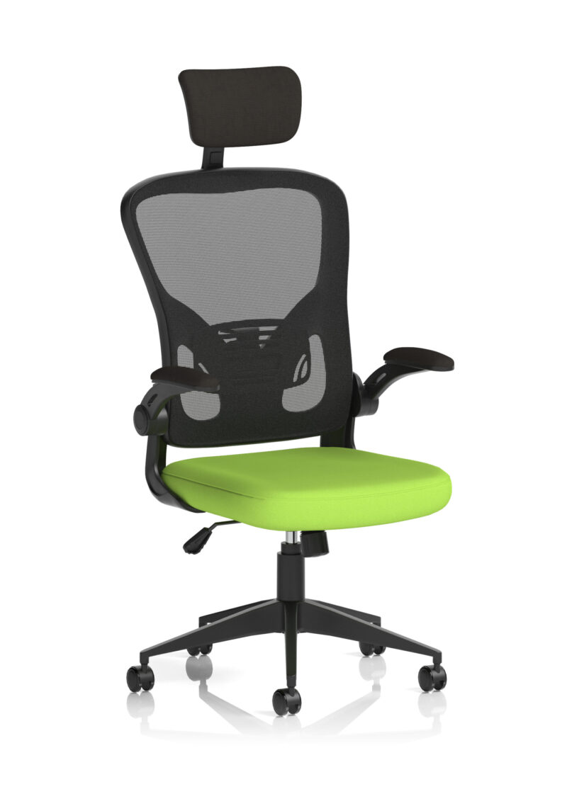 Pulse Executive Mesh Chair With Folding Arms - Image 12