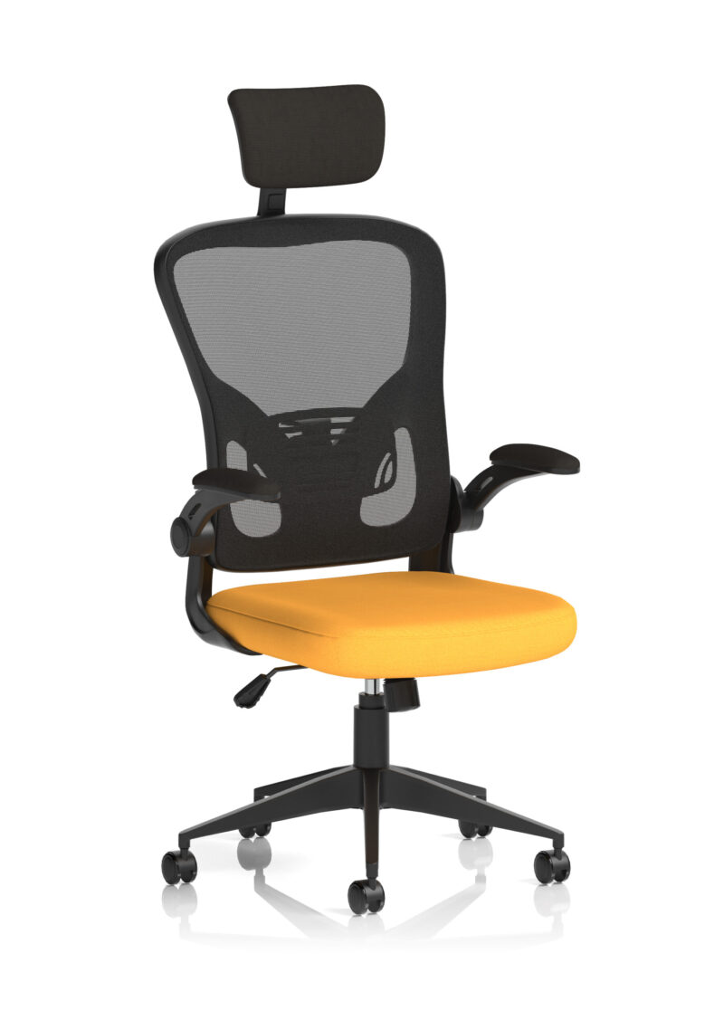 Pulse Executive Mesh Chair With Folding Arms - Image 13