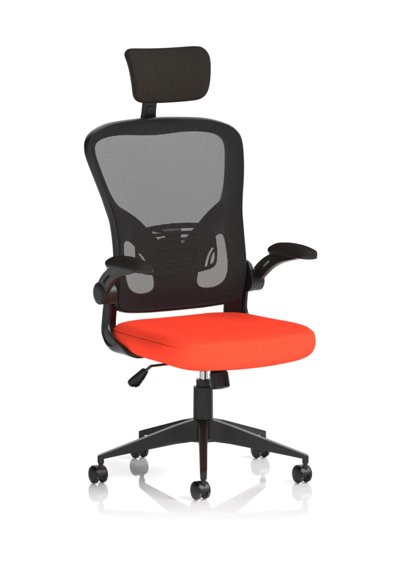 Pulse Executive Mesh Chair With Folding Arms - Image 15