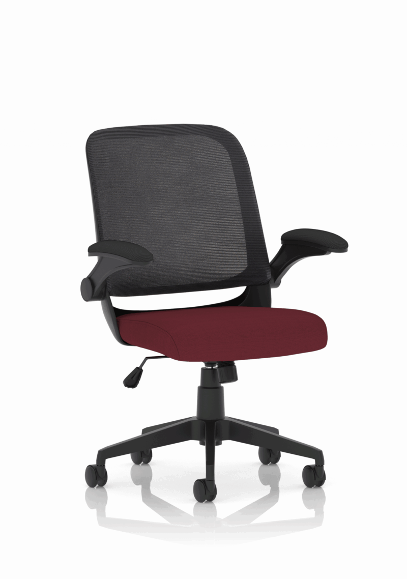 Fleet Task Operator Mesh Chair With Folding Arms - Image 10