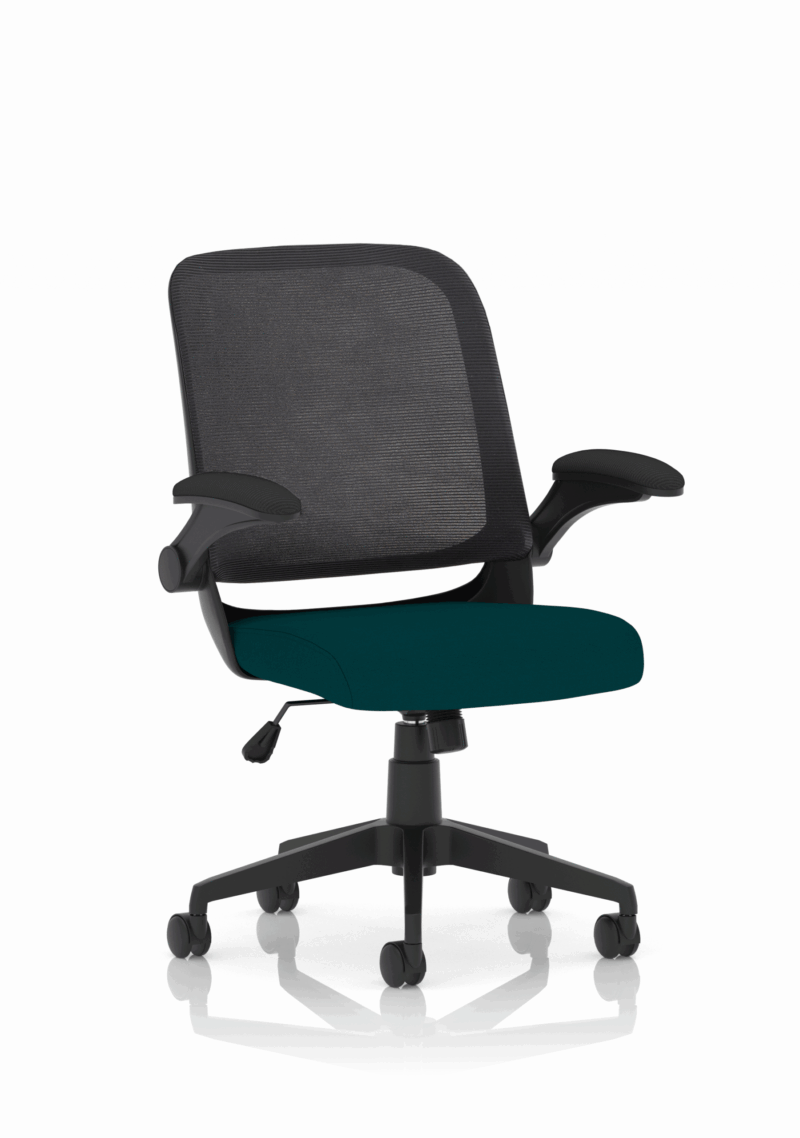 Fleet Task Operator Mesh Chair With Folding Arms - Image 11