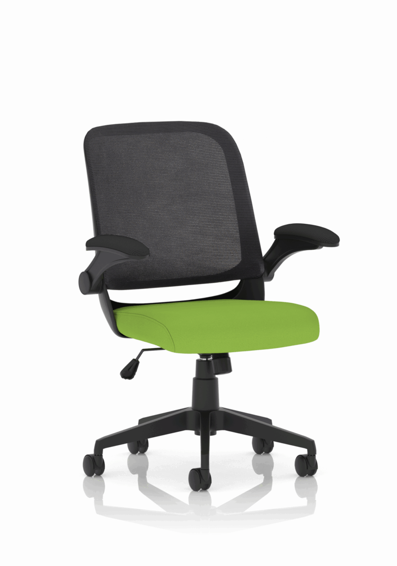 Fleet Task Operator Mesh Chair With Folding Arms - Image 12