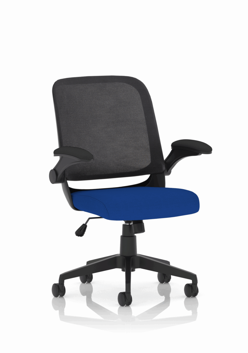 Fleet Task Operator Mesh Chair With Folding Arms - Image 14