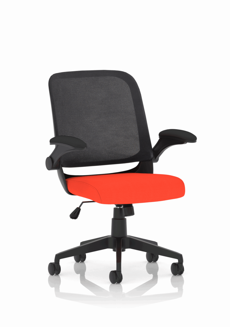 Fleet Task Operator Mesh Chair With Folding Arms - Image 15