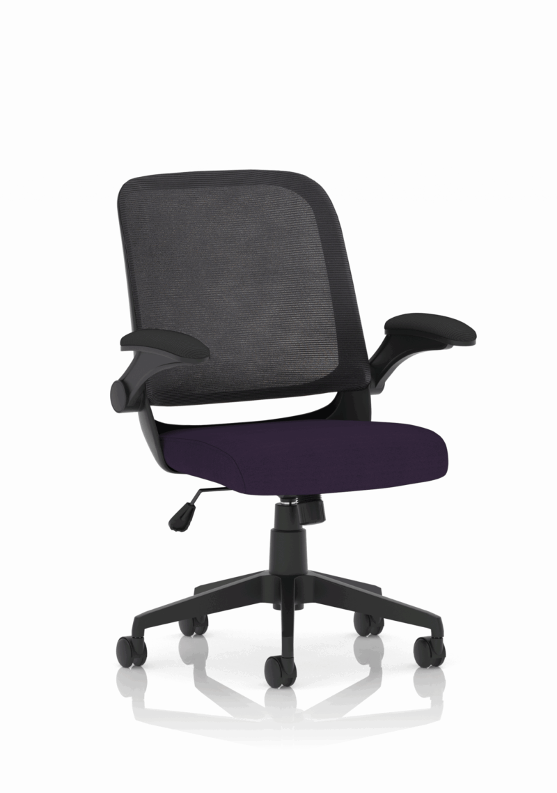 Fleet Task Operator Mesh Chair With Folding Arms - Image 16