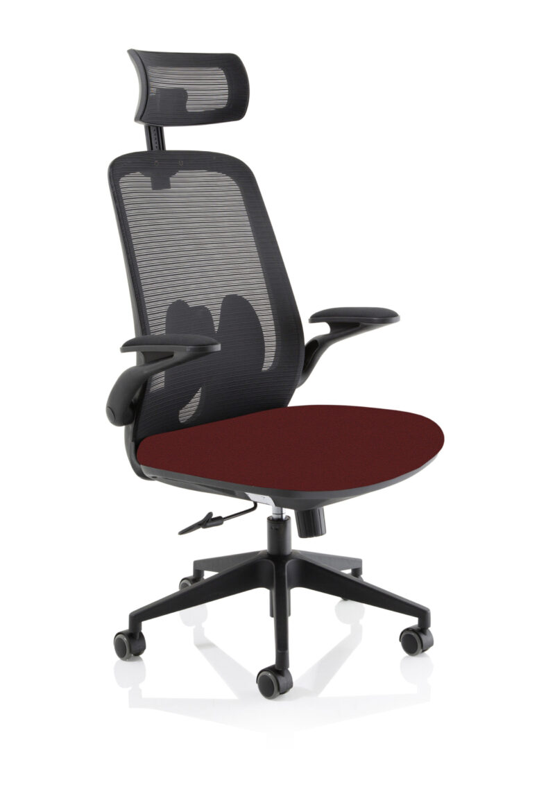 Ridge Executive Mesh Chair With Folding Arms - Image 10