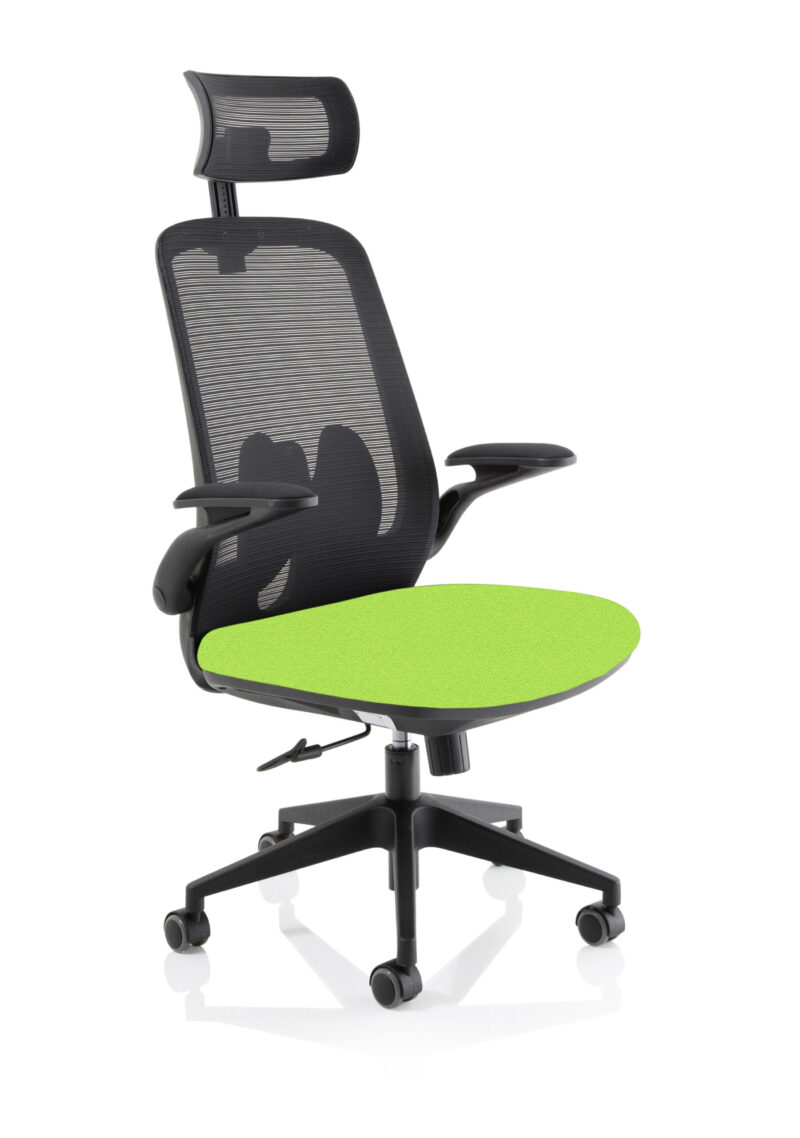 Ridge Executive Mesh Chair With Folding Arms - Image 12