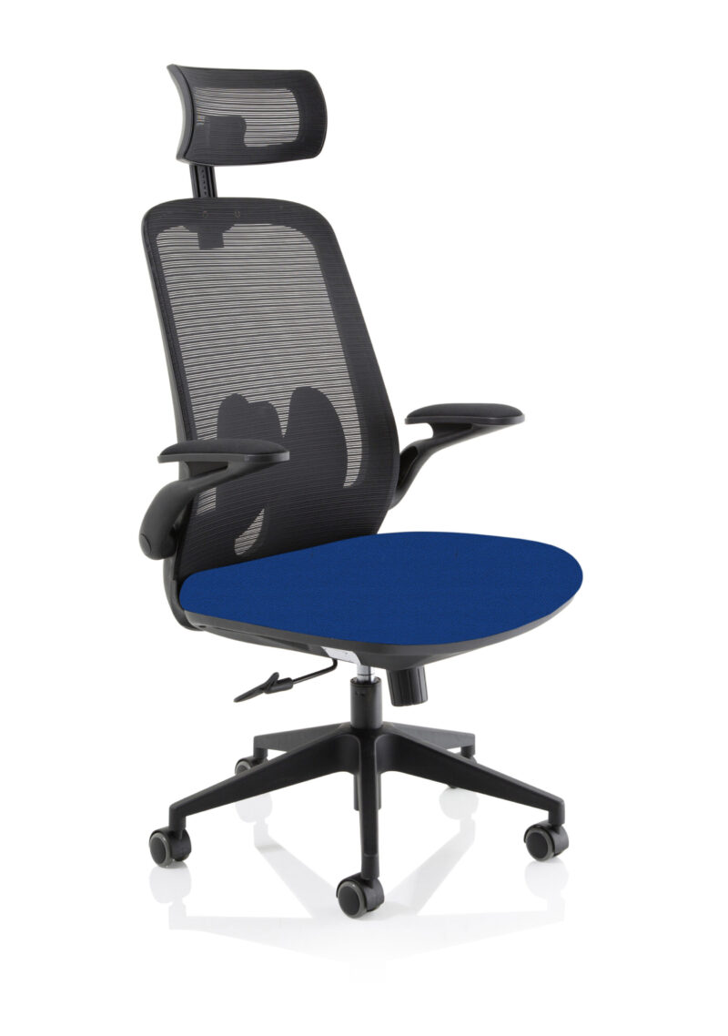 Ridge Executive Mesh Chair With Folding Arms - Image 14