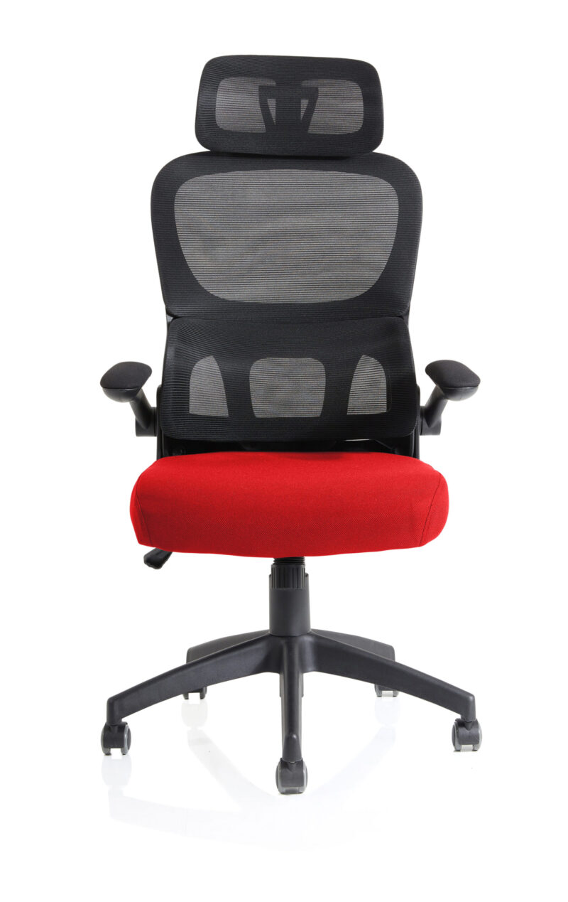 Tone Task Operator Mesh Back Fabric Seat With Headrest - Image 10