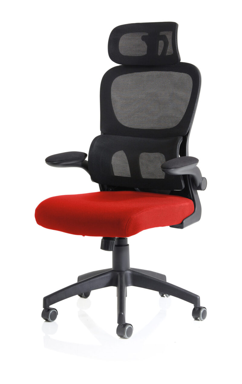 Tone Task Operator Mesh Back Fabric Seat With Headrest - Image 11