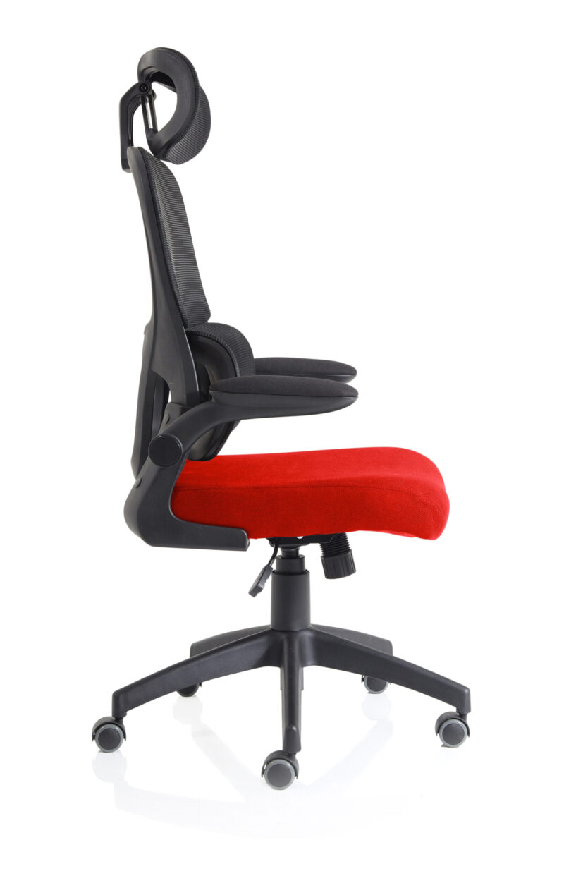 Tone Task Operator Mesh Back Fabric Seat With Headrest - Image 16