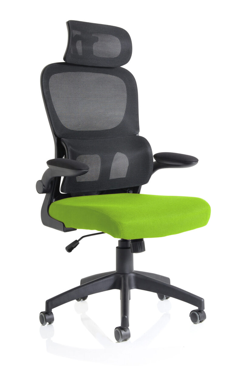 Tone Task Operator Mesh Back Fabric Seat With Headrest - Image 17