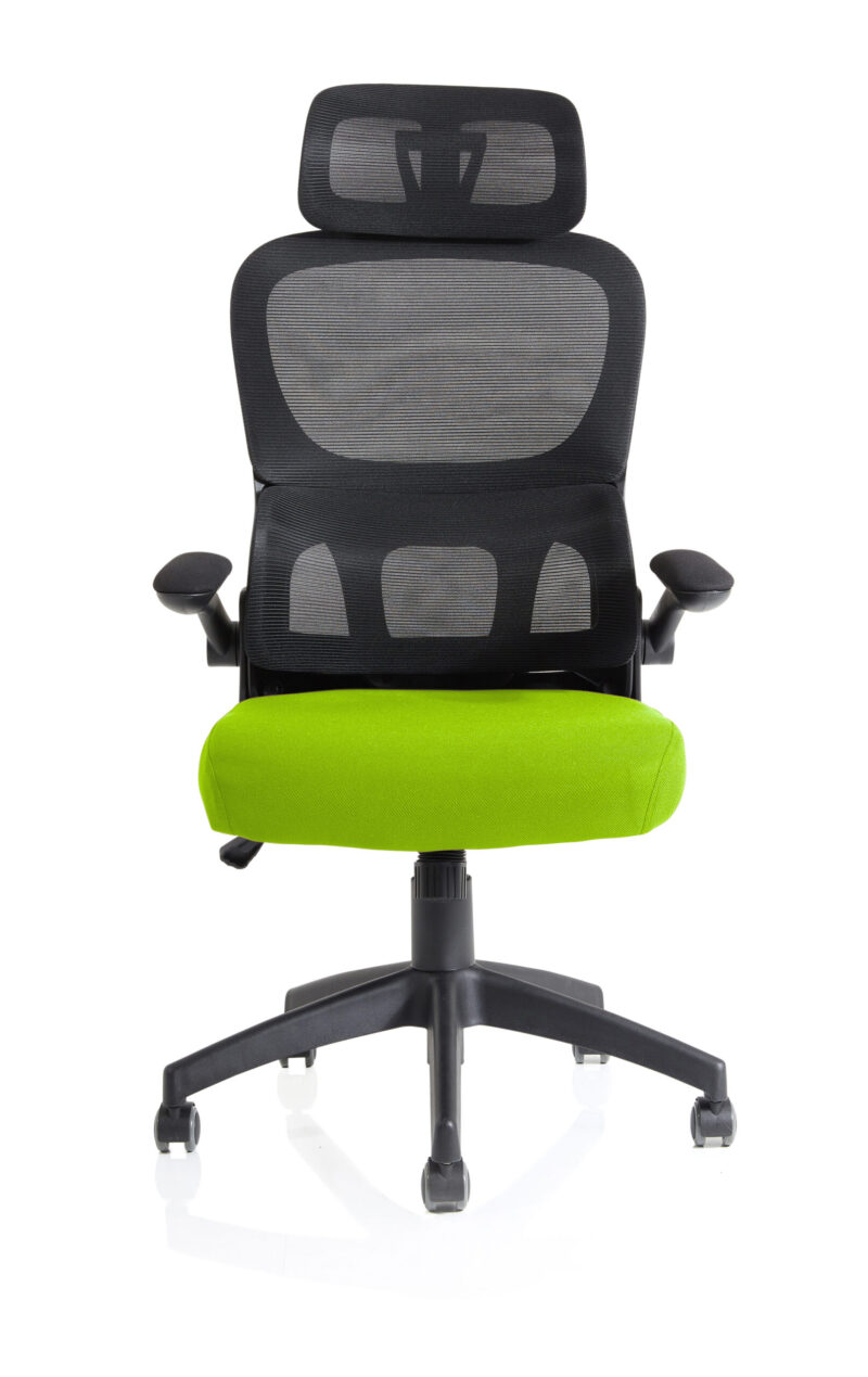 Tone Task Operator Mesh Back Fabric Seat With Headrest - Image 18