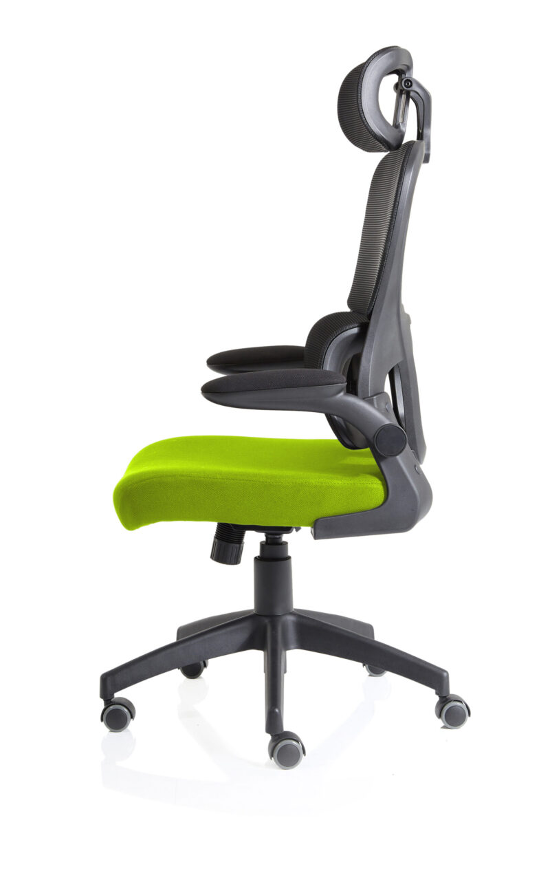 Tone Task Operator Mesh Back Fabric Seat With Headrest - Image 20