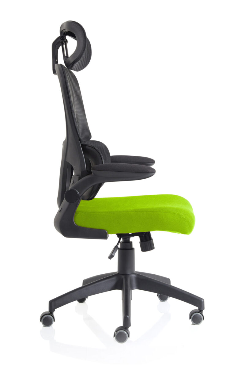Tone Task Operator Mesh Back Fabric Seat With Headrest - Image 24