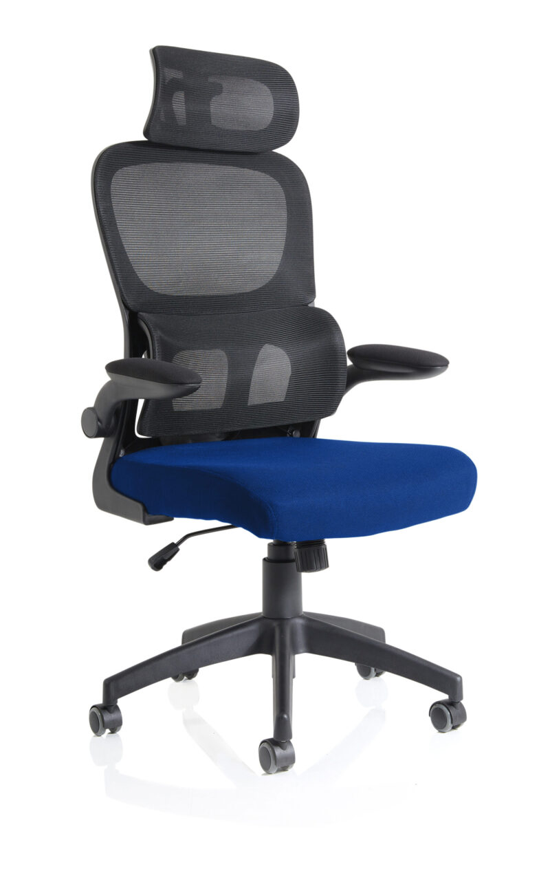 Tone Task Operator Mesh Back Fabric Seat With Headrest - Image 25