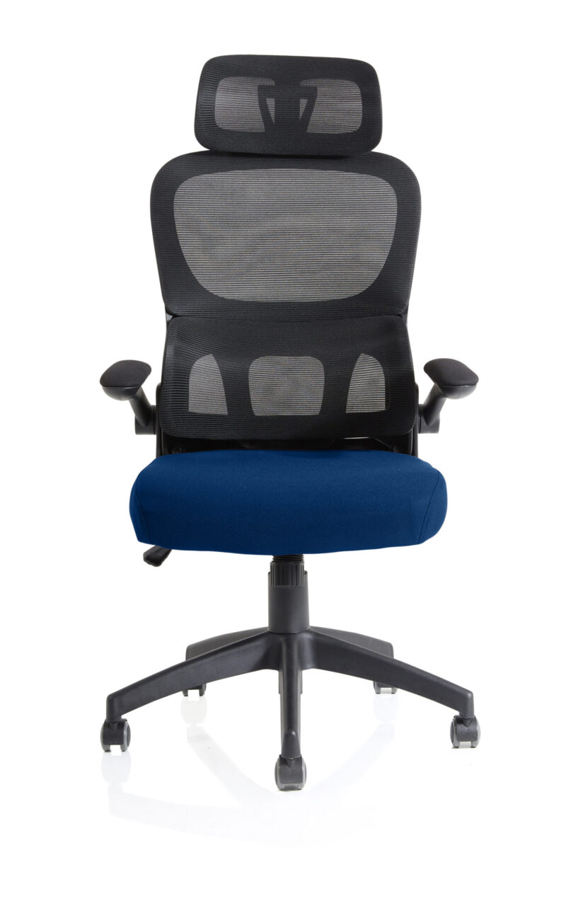 Tone Task Operator Mesh Back Fabric Seat With Headrest - Image 26