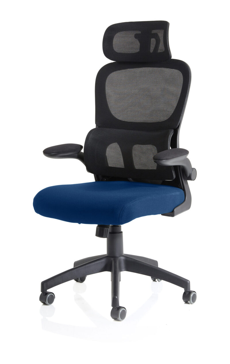 Tone Task Operator Mesh Back Fabric Seat With Headrest - Image 27