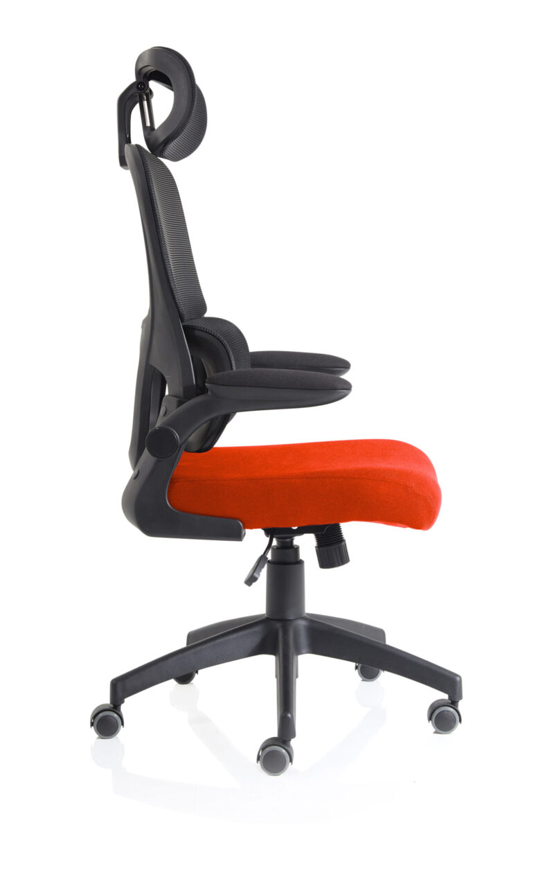 Tone Task Operator Mesh Back Fabric Seat With Headrest - Image 40