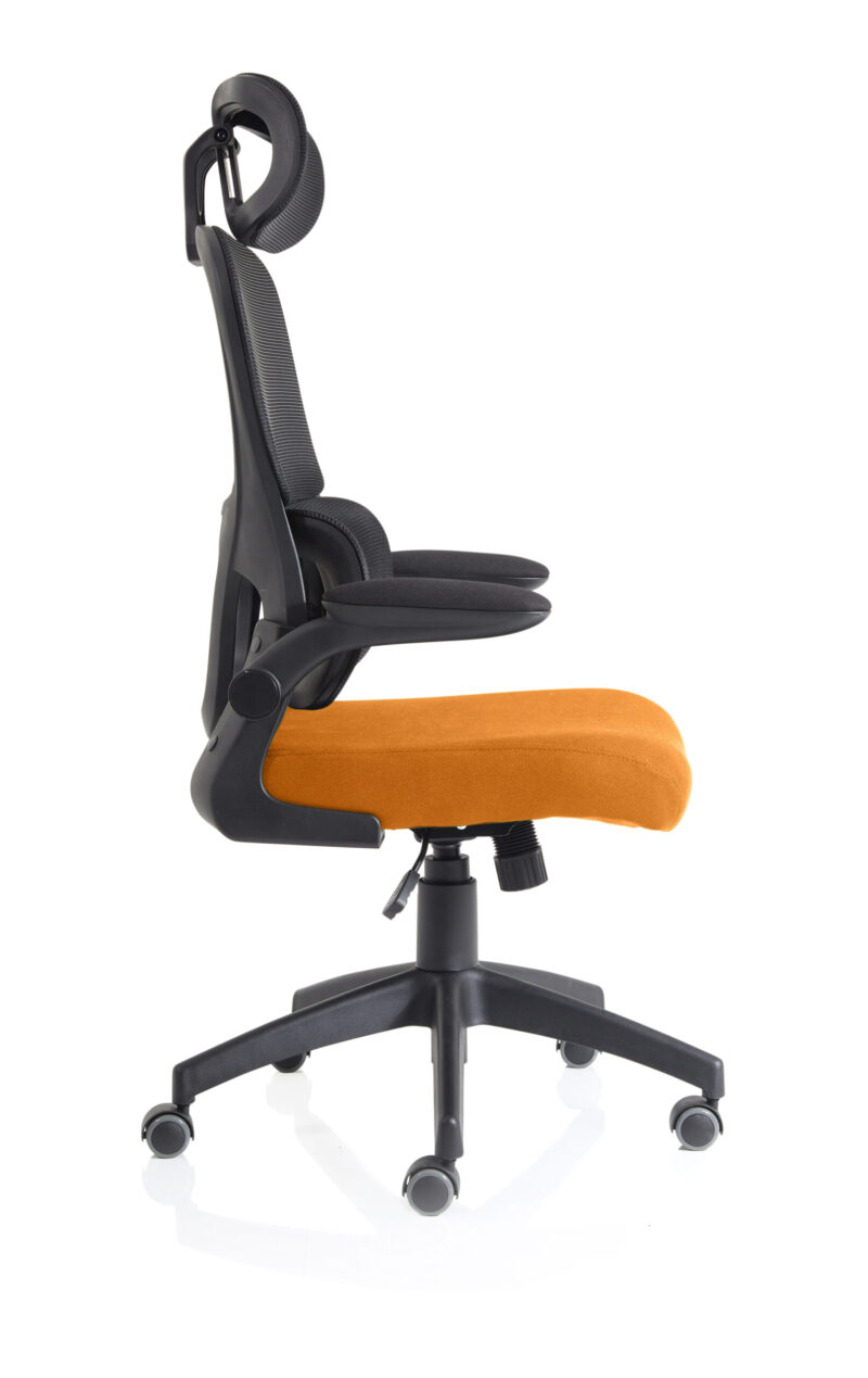 Tone Task Operator Mesh Back Fabric Seat With Headrest - Image 48