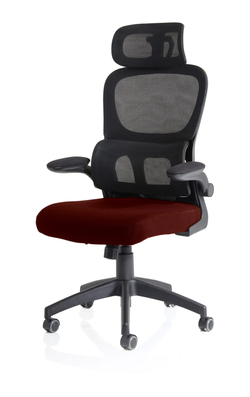 Tone Task Operator Mesh Back Fabric Seat With Headrest - Image 51