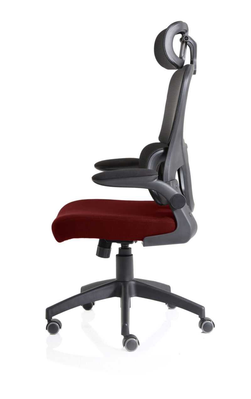 Tone Task Operator Mesh Back Fabric Seat With Headrest - Image 52