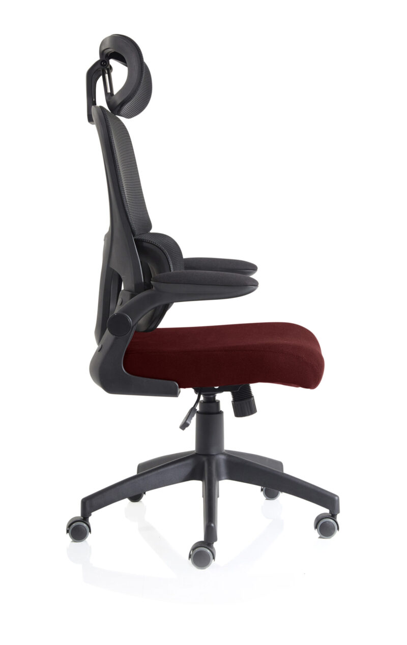 Tone Task Operator Mesh Back Fabric Seat With Headrest - Image 56