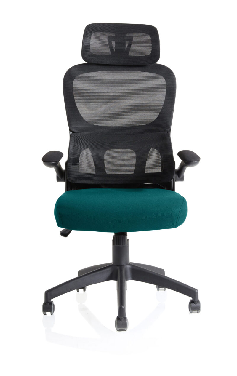 Tone Task Operator Mesh Back Fabric Seat With Headrest - Image 58
