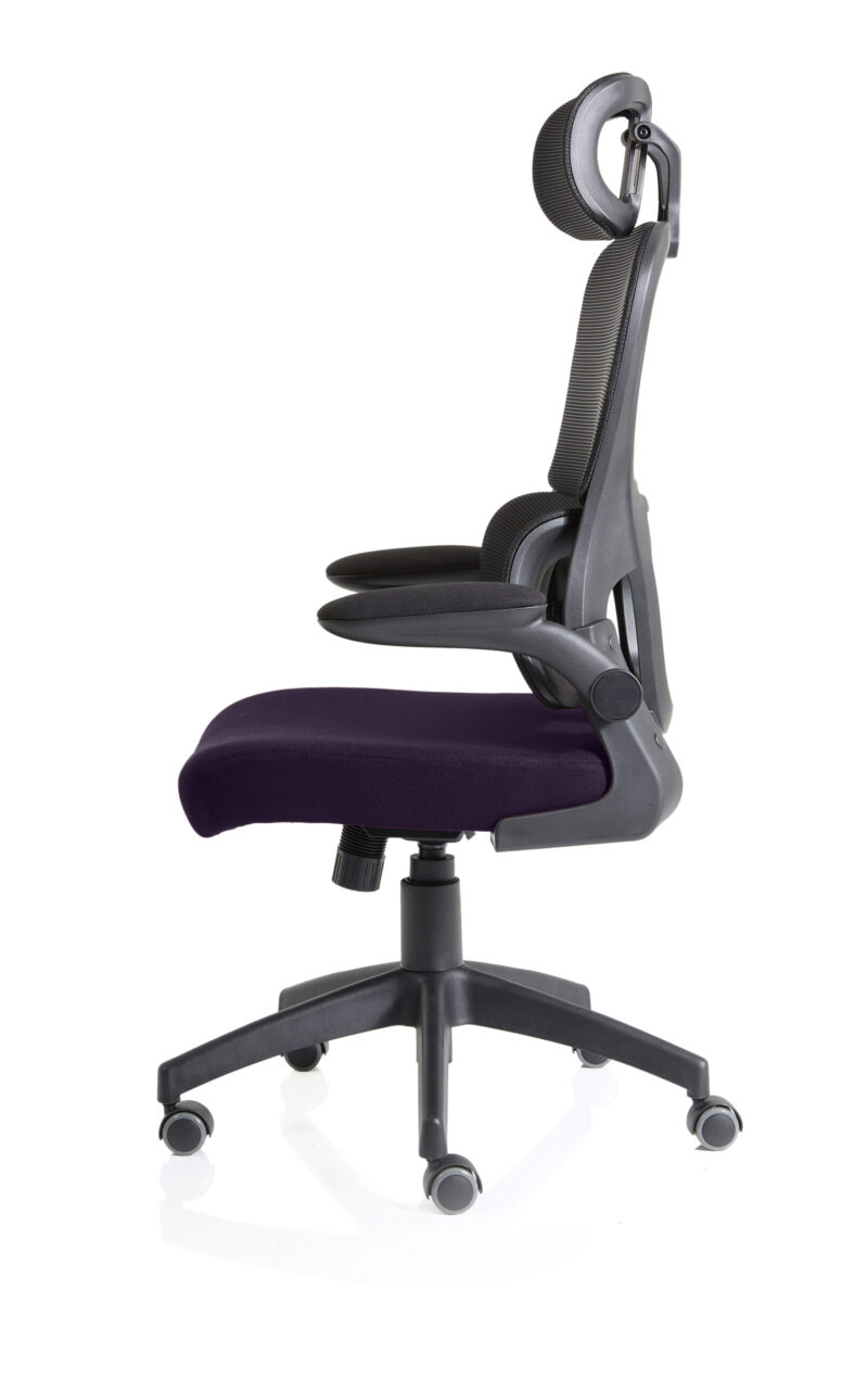 Tone Task Operator Mesh Back Fabric Seat With Headrest - Image 68