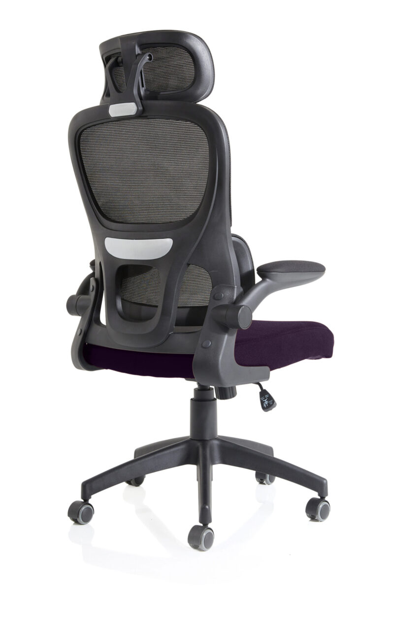 Tone Task Operator Mesh Back Fabric Seat With Headrest - Image 71