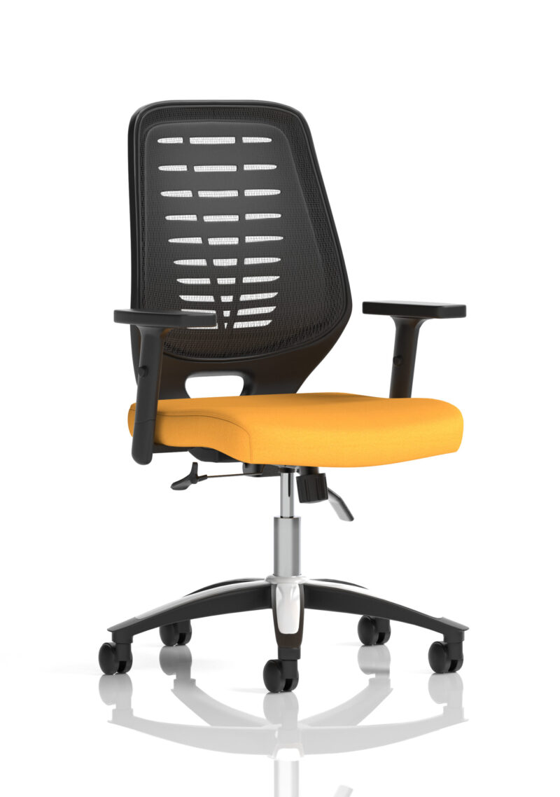 Croft Medium Mesh Back Task Operator Office Chair with Arms - Image 16