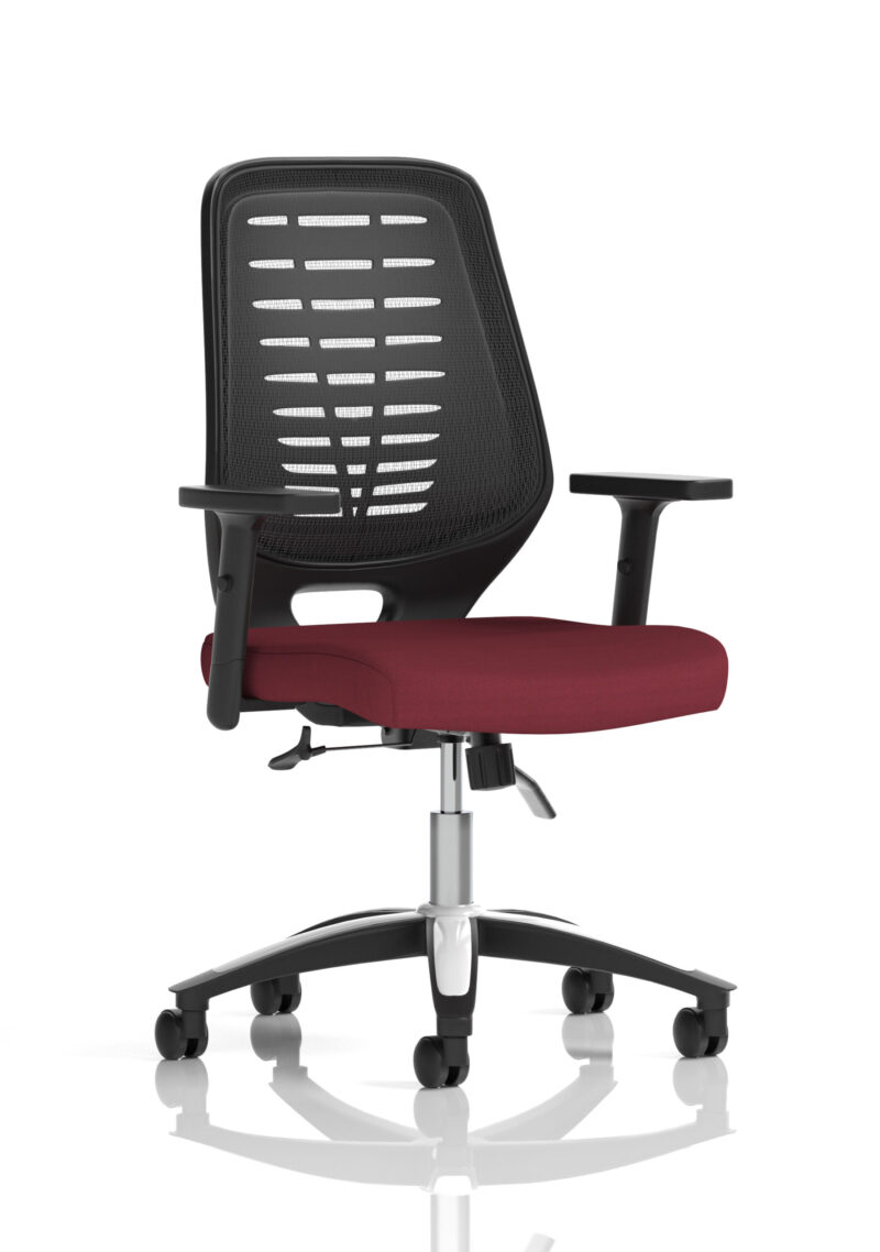 Croft Medium Mesh Back Task Operator Office Chair with Arms - Image 18