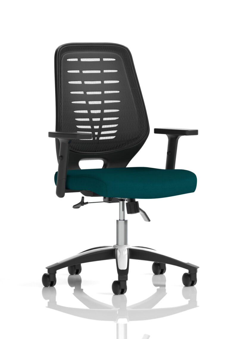Croft Medium Mesh Back Task Operator Office Chair with Arms - Image 20