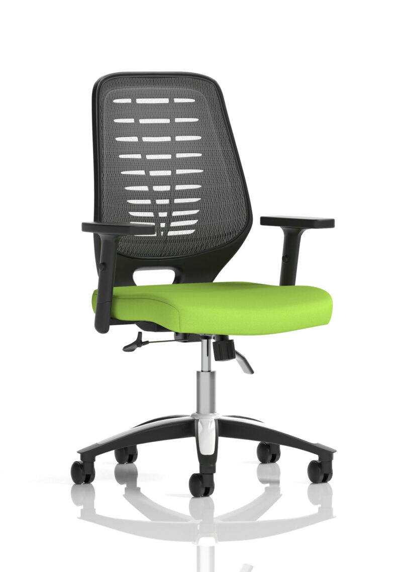 Croft Medium Mesh Back Task Operator Office Chair with Arms - Image 31