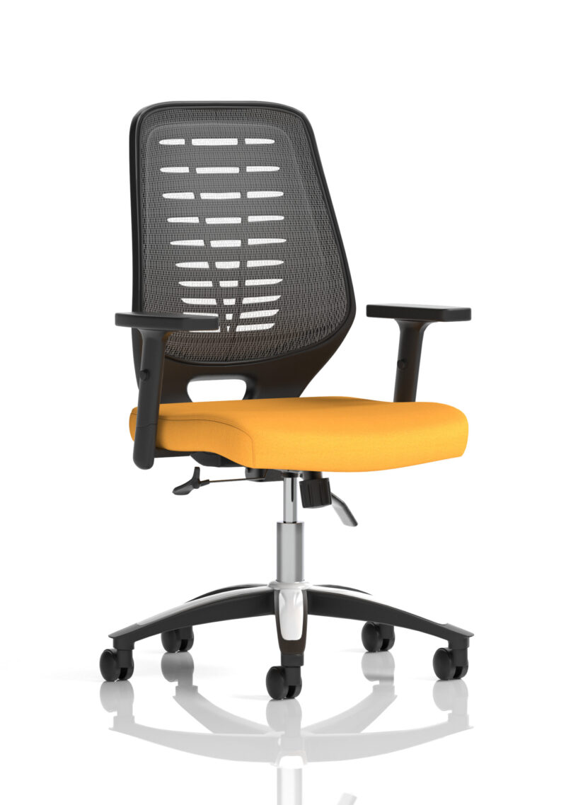 Croft Medium Mesh Back Task Operator Office Chair with Arms - Image 37