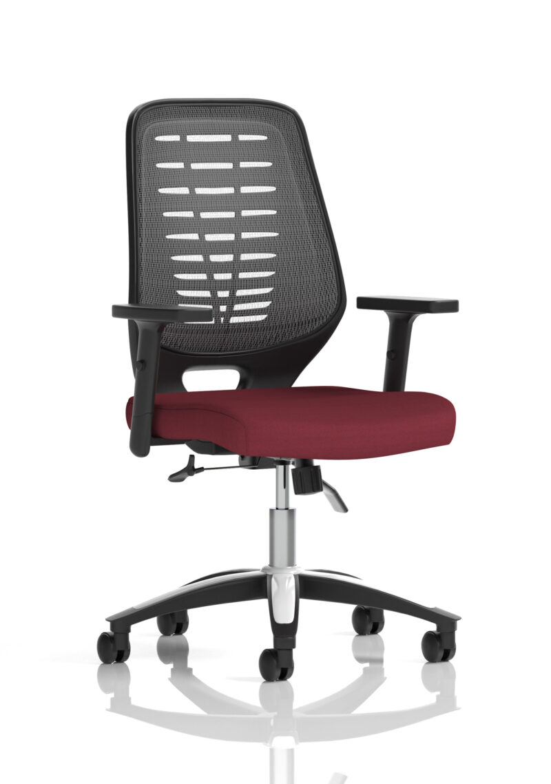 Croft Medium Mesh Back Task Operator Office Chair with Arms - Image 39